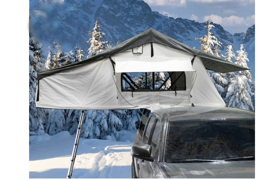 Overland Vehicle Systems Nomadic 3 Arctic Extended Roof Top Tent - White/Dark Grey