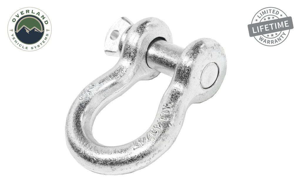 Overland Vehicle Systems 3/4in 4.75 Ton Zinc Recovery Shackle