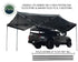 Overland Vehicle Systems Nomadic 270-Degree Awning - Dark Gray w/Black Transit Cover, Passenger Side