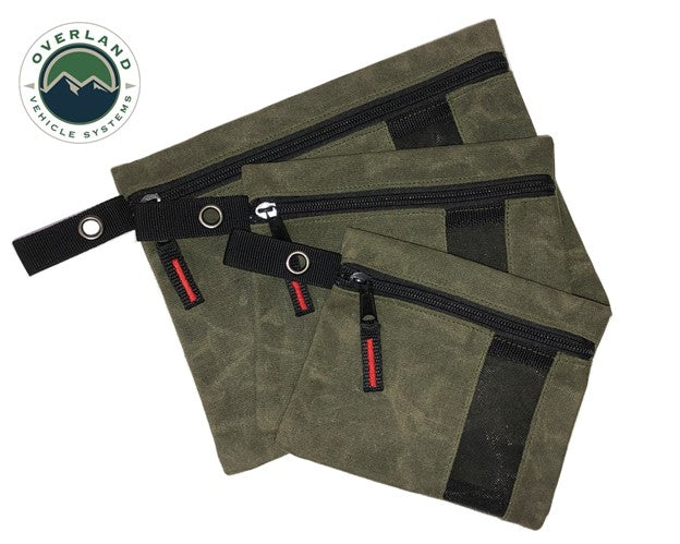 Overland Vehicle Systems Small Bags - Set of 3, Waxed Canvas