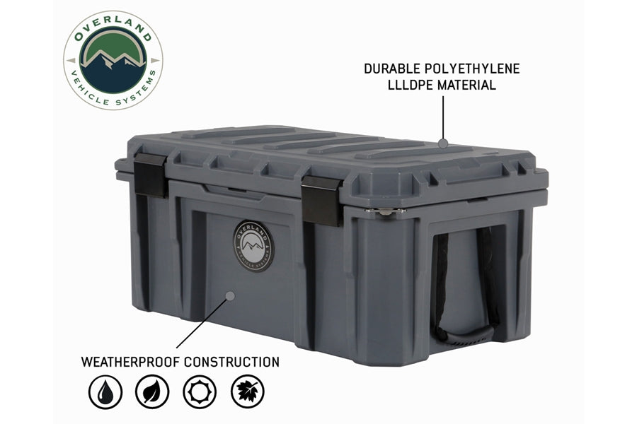 Overland Vehicle Systems Dry Storage Box 95qt - Dark Grey