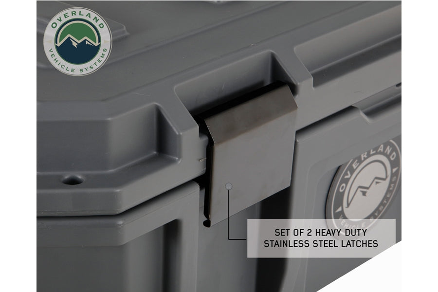 Overland Vehicle Systems Dry Storage Box 95qt - Dark Grey