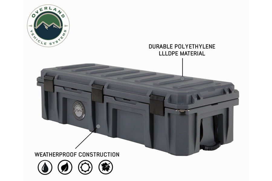 Overland Vehicle Systems Dry Storage Box 117qt- Dark Grey