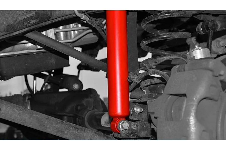 2007-18 Jeep Wrangler JK MetalCloak RockSport RED Long Travel Shocks, Front
