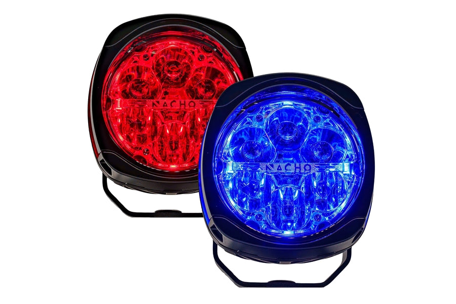 Nacho Offroad Technology Quatro Red/Blue Emergency LED Lights