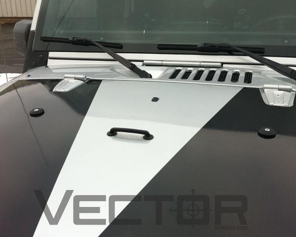 Jeep Wrangler JK Vector OffRoad Hood UFOs to Replace Rubber Bumpers