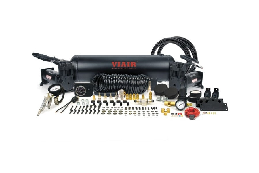 VIAIR Dual 444C On Board Air System - 200 PSI For Up To 40in Tires - Stealth Black