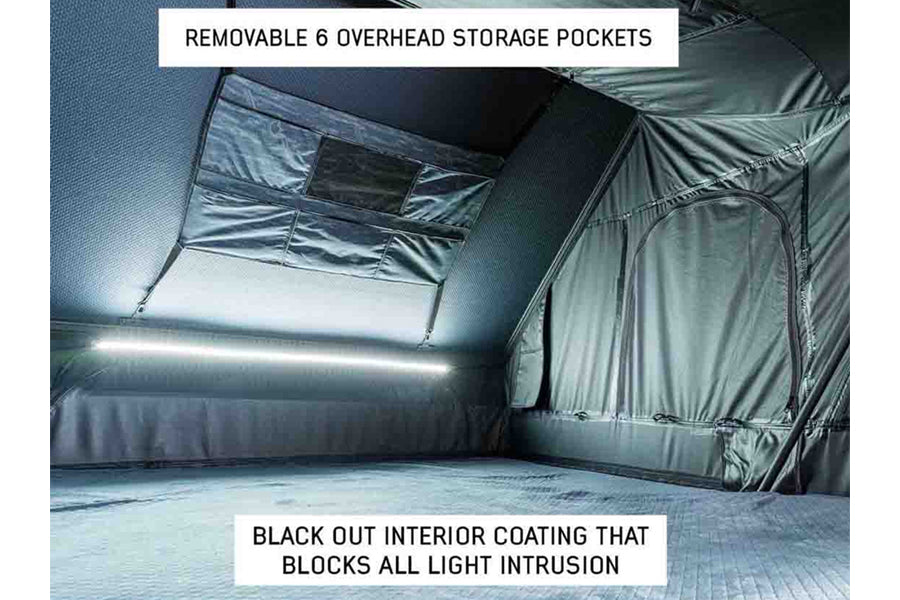 Overland Vehicle Systems XD Everest Cantilever Aluminum Hard Roof Top Tent, 2 Person