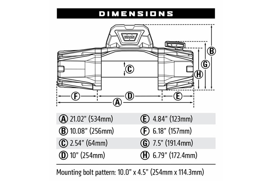 WARN VR EVO12 Winch w/Steel Cable