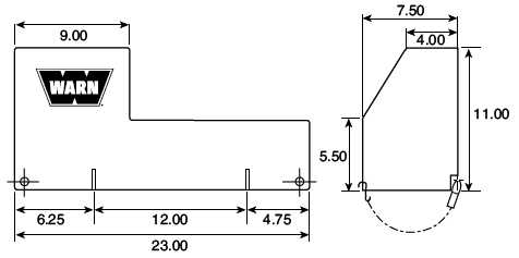 WARN Winch Cover