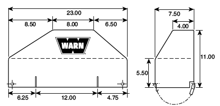 WARN Soft Winch Cover for 9.5ti/XD9000I Winches