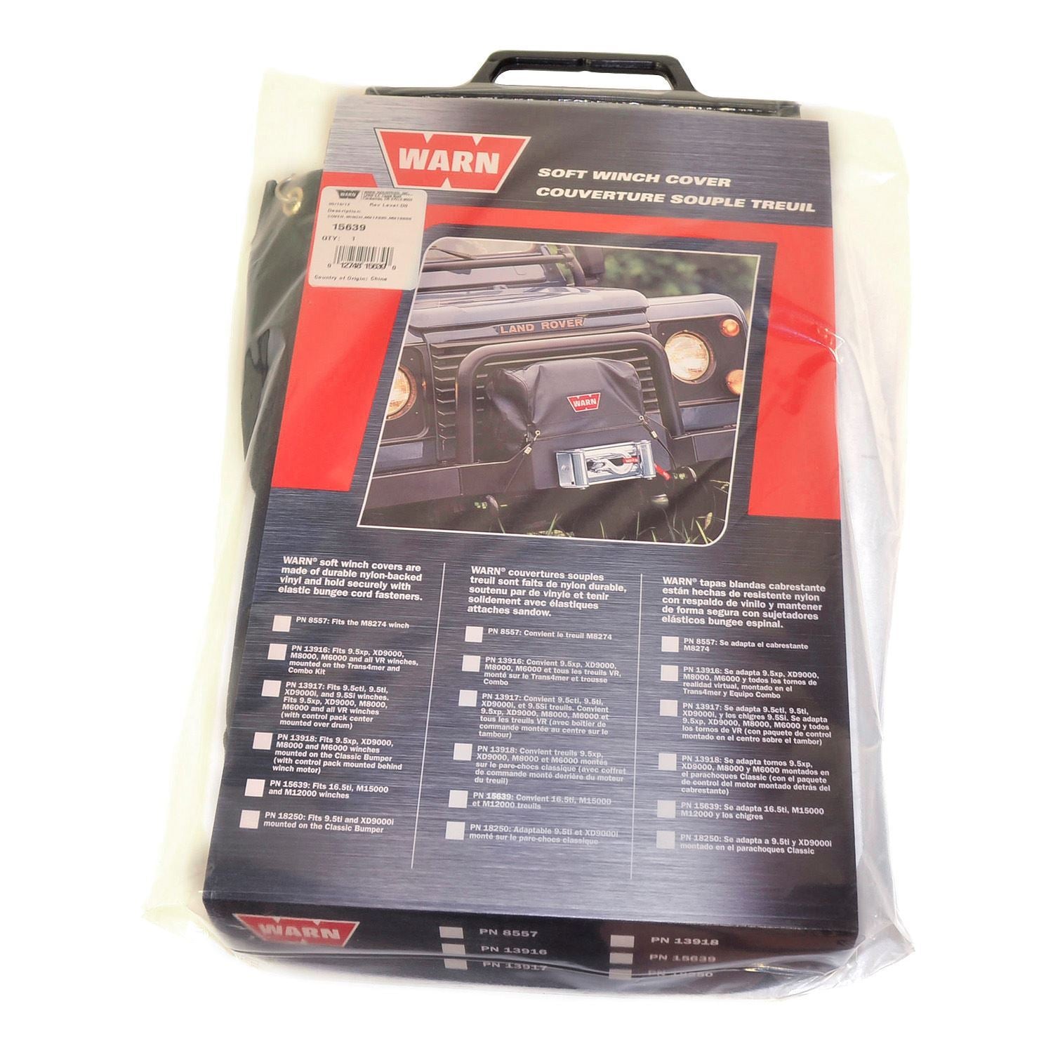 WARN Soft Winch Cover for 16.5ti, M15000 and M12000