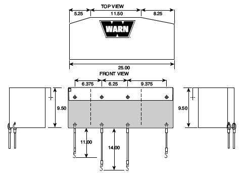 WARN Soft Winch Cover for 16.5ti, M15000 and M12000