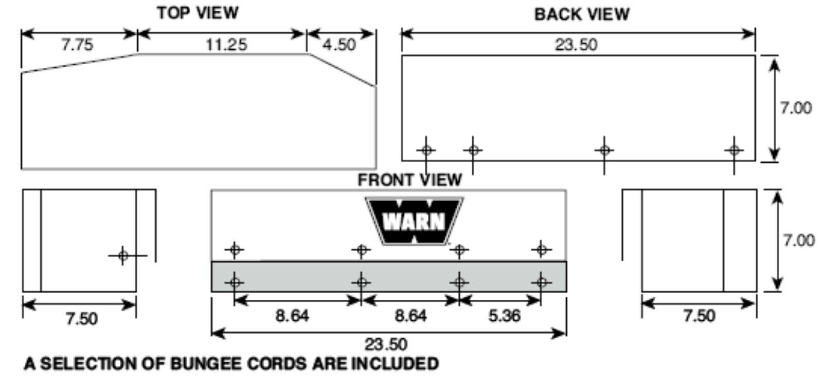 WARN Soft Winch Cover for 9.5ti and XD9000i