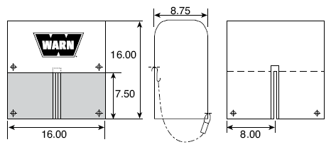 WARN Soft Winch Cover for M8274-50 Winch