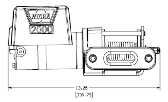 WARN 2000DC 12V Electric Winch