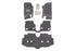Jeep Wrangler JL 4-Door Bedrug 3-Piece Front Floor Kit