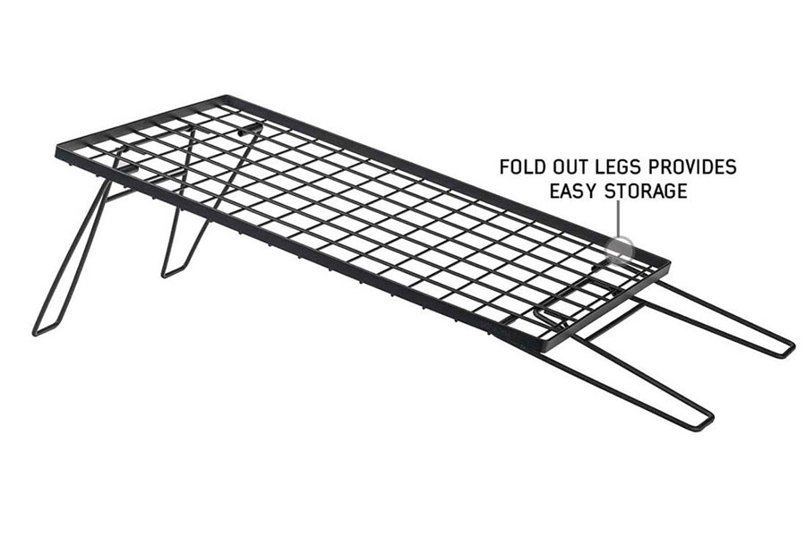 Overland Vehicle Systems Kick It Collapsible Wood Base w/Storage Bag Camp Table