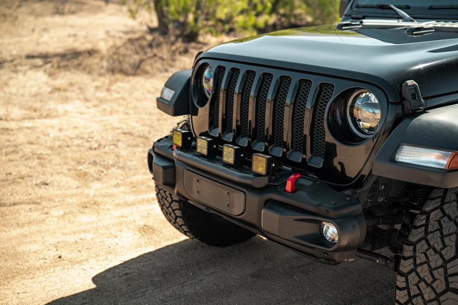 Jeep Wrangler JL DV8 Push Bar for Mopar Rubicon Steel Bumper